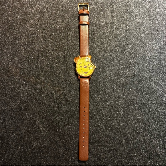 Disney Accessories - Disney Winnie the Pooh 80th Anniversary Face Watch Brown Leather Strap